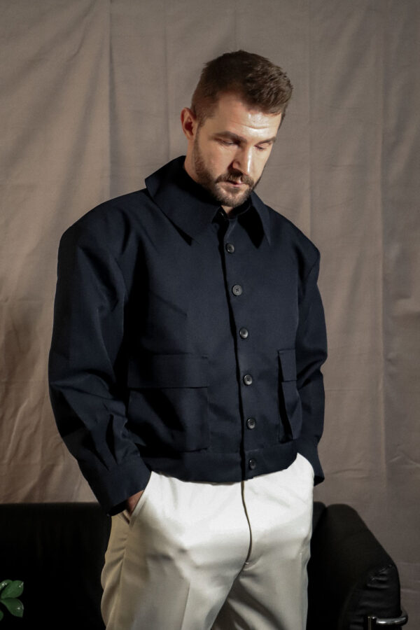 Our. Bomber Jacket / navy blue